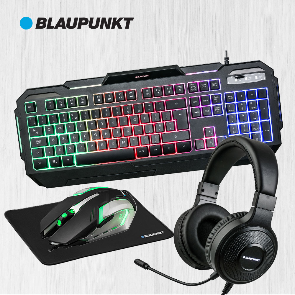 Kit Tout-en-un [Clavier, souris, tapis & casque]